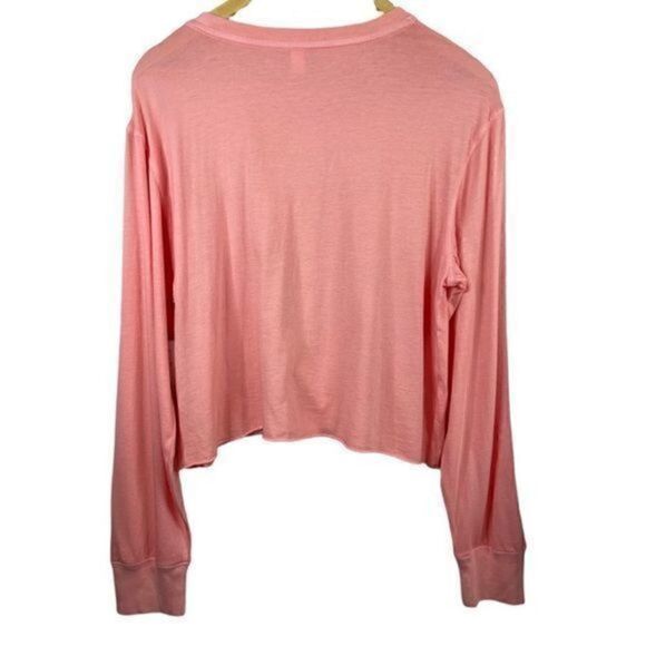 BP Nordstrom Pink Bloom Crop Long Sleeve Tee XS - Picture 3 of 7